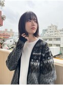 ナチュラルなくびれボブ*ラベンダーカラー/前髪/イメチェン
