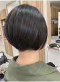 前下がり刈り上げショートボブ