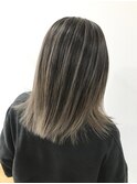 バレイヤージュ×スモークベージュ