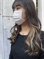 アン(Hair make un)&nbsp;【インナーカラー】ミルクティーベージュ♪♪