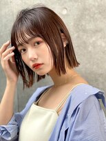 ユアーズヘア 新宿三丁目店(youres hair) 大人可愛い☆シースルー☆ナチュラル外はねボブ