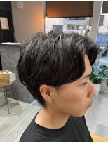 ネジヘアライフ(Nezi Hair Life) センターパート ニュアンスパーマ