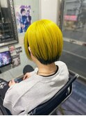 【派手髪】black×yellow【インナーカラー】