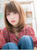 斜めバング艶カラー前下がりレイヤーロングc5上尾20代30代40代