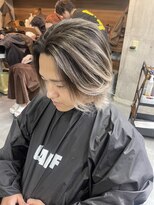 ラフ(LAFF) #バレイヤージュ#グレージュカラー#ボブウルフ#ココアベージュ