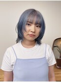 ボブ/レイヤーボブ/ペールブルー