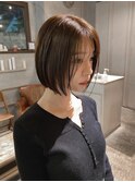 【ミニボブ/阿部達哉】切りっぱなし/外ハネボブ/ショートボブ