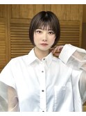 ボブ/ミニボブ/顔周りレイヤーカット/ショートボブ/外はねボブ