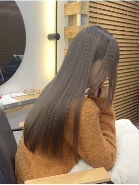 イオエ 梅田(ioe) ダブルカラー/大人ボブ/黒髪スタイル/髪質改善/縮毛矯正