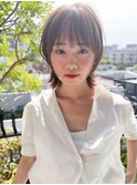 ショートボブマッシショート/前髪/イメチェン/グレージュカラー