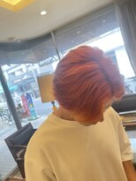 ブロッサム ひばりヶ丘(Blossom) 爽やかナチュラルパーマセンターパートデザインカラー