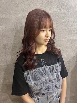 アジールヘア 北千住駅西口店(agir hair) さりげないオレンジレッドブラウンカラー北千住