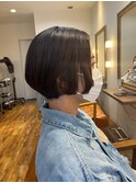 スタイリングが楽なショートボブ