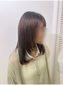 20代30代40代アッシュグレージュナチュラル顔まわりレイヤー