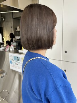 ユイマァル 岡山店(YUIMARL) ミニボブ×グレージュ