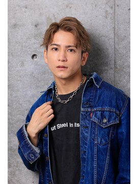 ミエル ヘア 新宿(miel hair) ハイトーンブリーチ/センターパート【新宿】