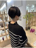 刈り上げショート／ハンサムショート／黒髪／ショート