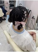 もこもこツインお団子