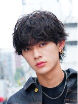 レタッチ バイ フィフス 天神大名(RETOUCH by fifth)&nbsp;福岡天神ゆるめシャドウパーマメンズマッシュウルフカット緩め