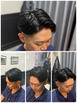 プラウド(PROUD) ビジネス七三 ニュアンスパーマ/ワンカールパーマスタイル