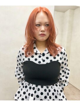 オンドバイサク(ondo by Saku) ブリーチカラー/ハイトーンカラー/オレンジカラー/20代