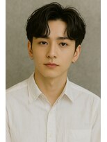 アグ ヘアー アクト 姫路駅前おみぞ筋店(Agu hair act)&nbsp;ブルーカラー 波打ちパーマ 韓国ヘア 1