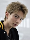 ベリショスパイキーショートべリーショートアップバングメンズ