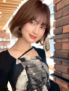 ケーツー心斎橋 クイーンズガーデン バイ ケーツー(K two QUEEN'S GARDEN by K two) ショートボブ/インナーカラー/イヤリングカラー