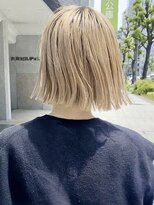 PARK LANE ICI yeven.anx ブリーチ/ダブルカラー/ハイライト/縮毛矯正/髪質改善&nbsp;ブリーチダブルカラーショートボブ縮毛矯正前髪ストレートパーマ