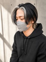 ユイマァルスロウ 岡山(YUIMARLSLOW) 岡山メンズウルフ20代30代フェイスフレーミングホワイトカラー