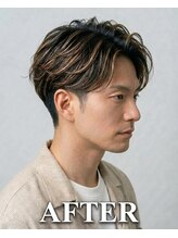 ジェットブラックキューサンロク(JET BLACK 936) フェザーパーマ×メッシュ