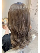 ルーチェココ ブラン(Lu'ce coco blanc) くびれヘアーハイライトカラーアプリコットオレンジ