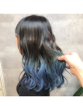 キャラ シャローネ 池袋(Chara Chalone) グラデーションターコイズブルー【Charachalone池袋/岸雄一】