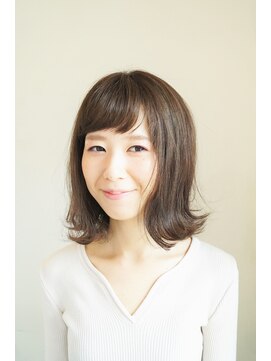 イツキ ヘアーデザイン(ITSUKI hair design) 外ハネグレージュミディ