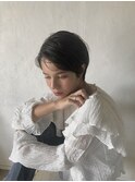 オールバックショート