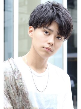 ネイビー(NAVY) ラフなコンマバングがカッコいい！ネオコンママッシュ！