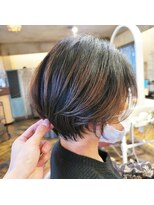 ベレッタ 楠葉店(veretta.)&nbsp;横顔美人ショート　　丸木　崇史/30代/40代/50代/センターパート