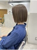 ◆◇グレージュカラー オシャレなぱっつんボブ◇◆