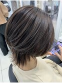 脱白髪染めファイバープレックスハイライト+イルミナ Ash吉祥寺
