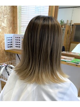 いいねカット グラデーションカラー