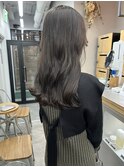 20代30代40代艶感ストレートアッシュグレージュ透明感ロング