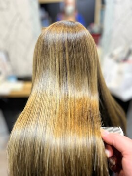 ヘアーカルチャー 小倉台店 HAIR CULTURE 髪質改善縮毛矯正さらさら艶髪ブロンドカラー