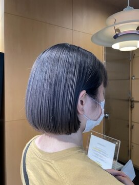 オーガニック ライフ 若葉 鶴ヶ島(organic+life) 20代30代40代前下がりストレート大人ボブリップライン