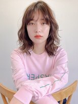 アンアミ キチジョウジ(Un ami Kichijoji)&nbsp;【unami】ゆるふわパーマ×ミディアムヘア　澤田杏奈