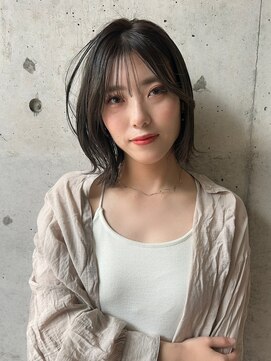 エミュ 天文館店(eMu) レイヤーボブ、アイスグレージュ