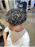 波巻きパーマ