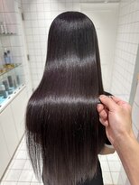 ロンドルーチェ 心斎橋(Lond luce)&nbsp;ダークアッシュ/ミディアムレイヤーカット［髪質改善/縮毛矯正］