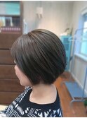 アッシュグレーボブ