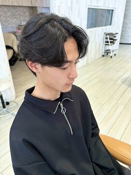 ラグ(RAG) 【men's】束感センターパートマッシュby 副店長伊藤