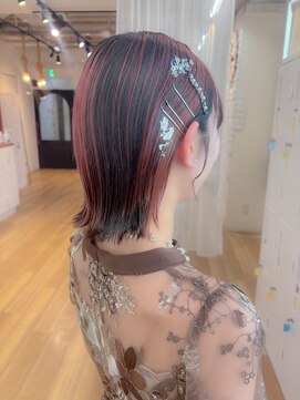 レイ(Lei) 結婚式お呼ばれヘア☆外はねボブ